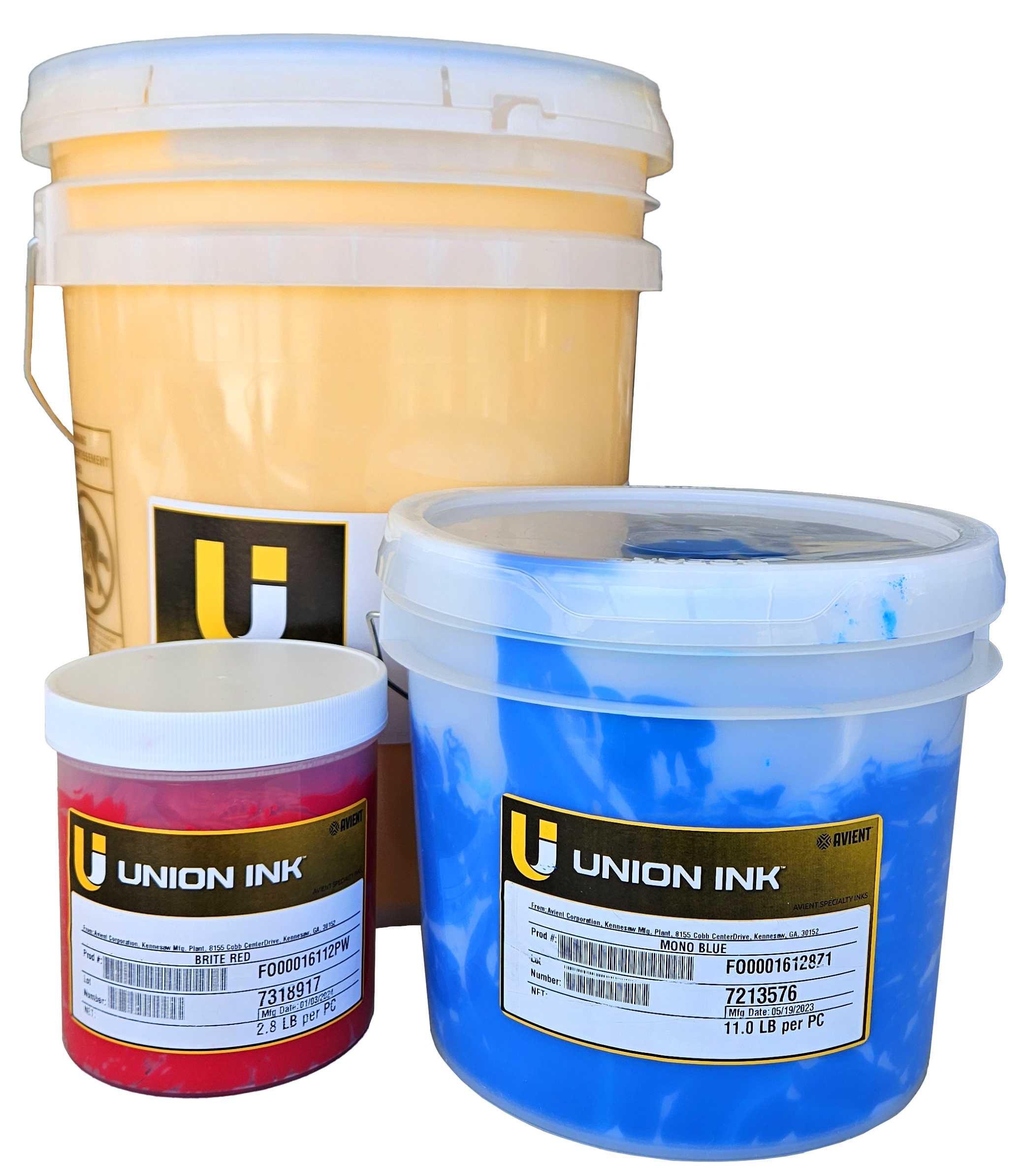 <h2> FOR DIRECT OR TRANSFER PRINTING </h2> Highly versatile, lead-free type plastisol inks formulated for heat transfer and wet-on-wet direct printing with good opacity for medium-colored cotton and cotton/polyester garments.   Direct prints have a soft finish.   PLUE inks can be used to produce either Ultrasoft or regular heat transfer, depending upon transfer methods used.   PLUE inks have been specially formulated to work in a variety of applications, enabling the printer to maintain a reduced inventory of specialty inks. For Soft Hand Base use AV-K2922 Soft Hand Clear locatd under Plastisol Additives.